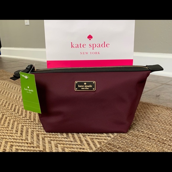 NWT Authentic Kate Spade Nylon Makeup Bag - Picture 1 of 8